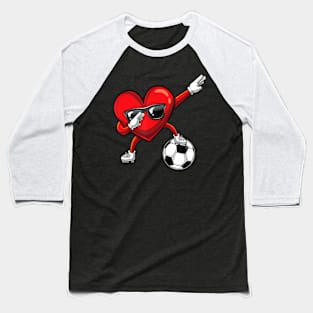 Dabbing Heart Dab Cute Valentines Day Boys Soccer Baseball T-Shirt